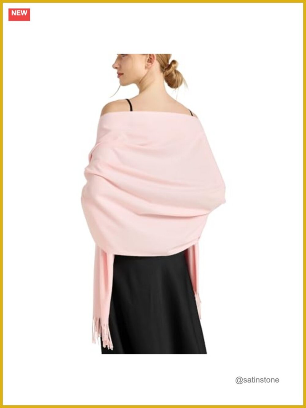 Women's Viscose Blend Pashmina Shawl Wrap for Evening Dress Wedding
